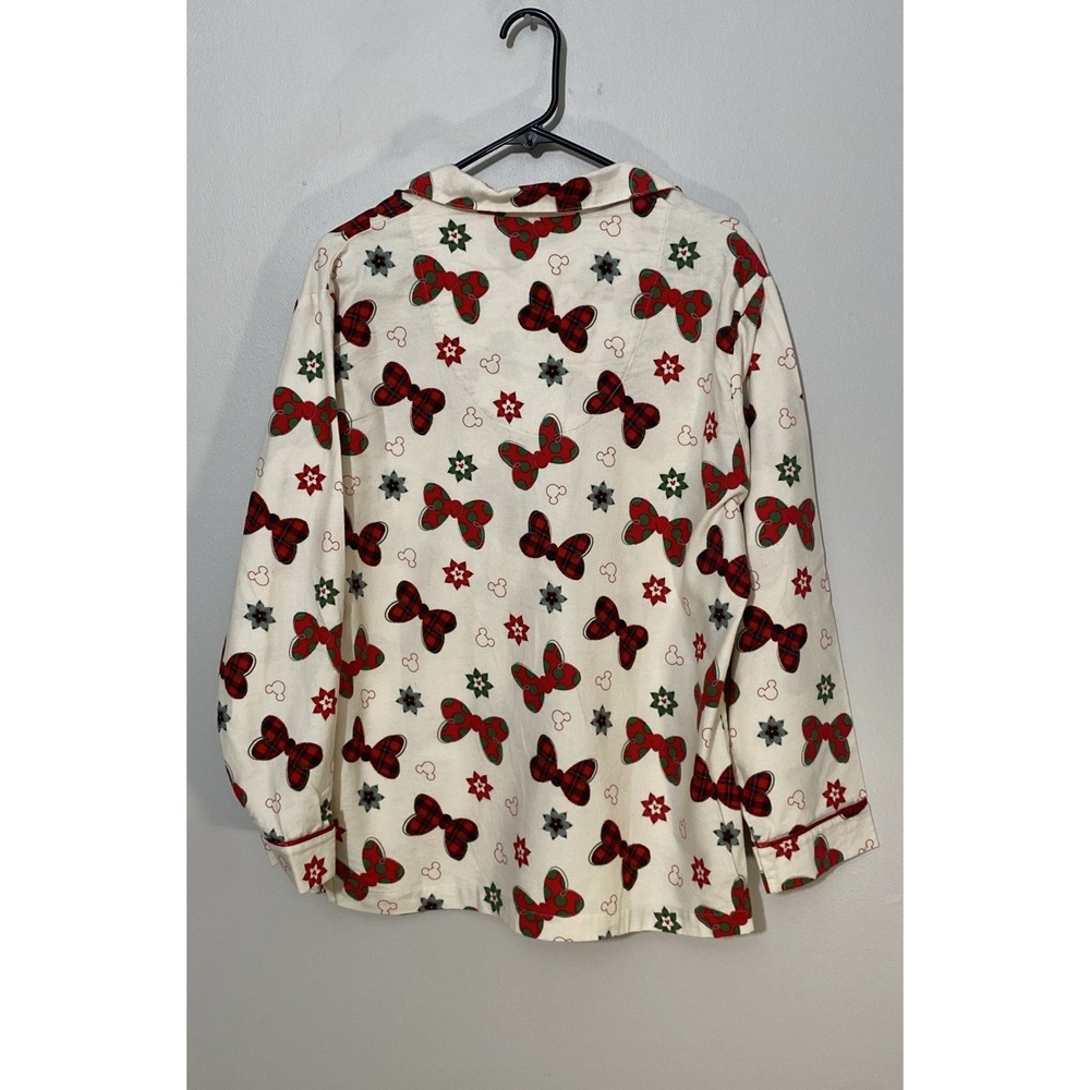 Women's Minnie Mouse Flannel 2-pc Pajama Set Size XL Disney Parks Authentic - Picture 3 of 10
